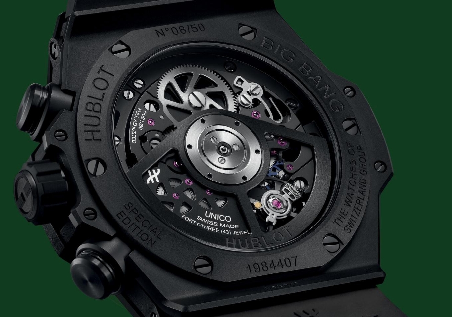 宇舶Big Bang All Black Green腕表Watches of Switzerland特别版（图）